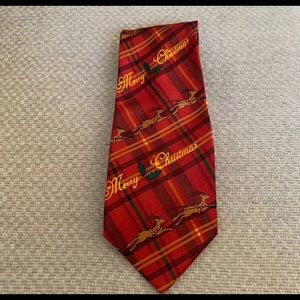 Merry Christmas Holiday Reindeer Men’s Tie
